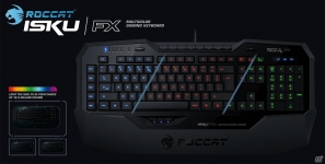 岡谷エレクトロニクス、マルチカラーLEDを搭載したゲーミングキーボード「Isku FX」を2月15日より発売の画像2