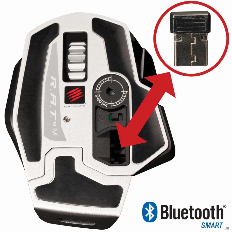 マッドキャッツがBluetooth 4.0採用のハイエンドワイヤレスレーザーマウス2機種「M.O.U.S.9」「R.A.T.M」が3月1日に発売の画像27