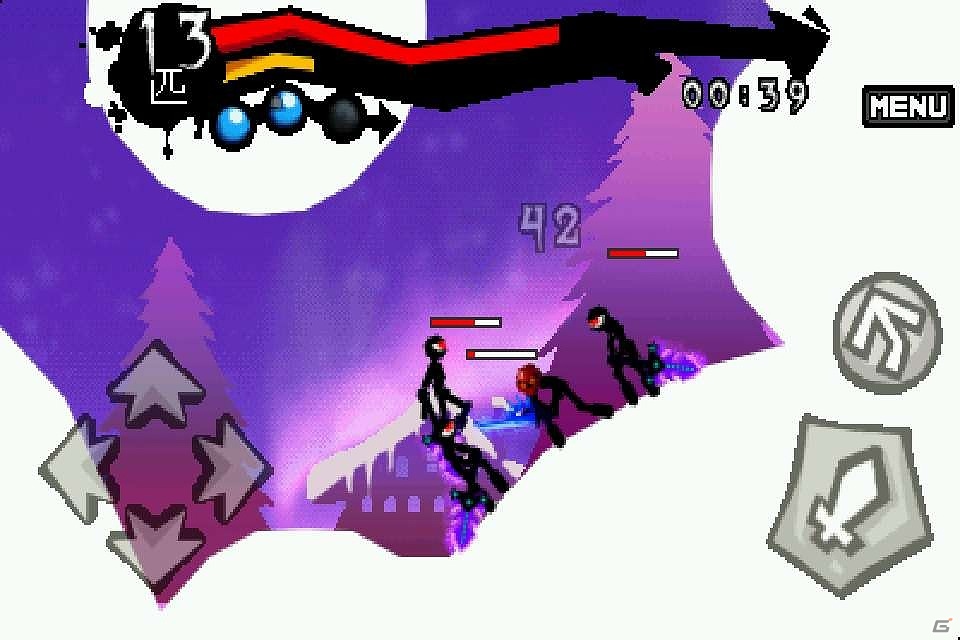 iOS「スーパー棒マン -DARKBLADE-」の遊び方を紹介するTIPS前編を公開の画像2