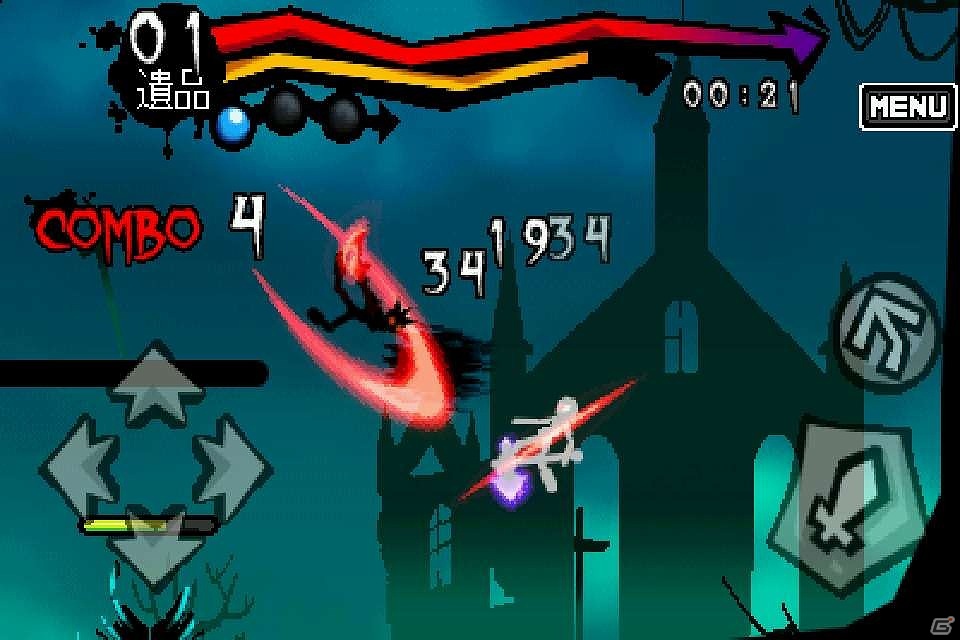 iOS「スーパー棒マン -DARKBLADE-」の遊び方を紹介するTIPS前編を公開の画像7