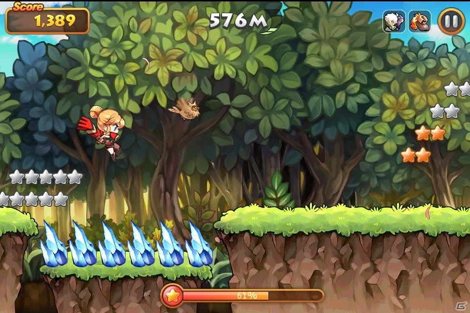 指一本で楽しめる爽快ランニングアドベンチャー！「LINE ウィンドランナー」LINE GAMEにて配信開始の画像1