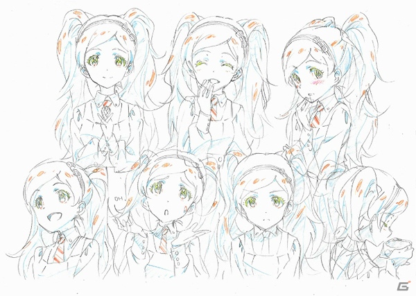 GREE「アイドルマスター ミリオンライブ！」に登場する新アイドル10名が新たに判明！ラフ画でいろんな表情をチェックしようの画像2