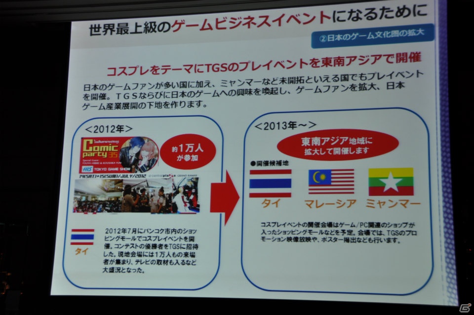 来場者の満足度向上や混雑の緩和のため、9ホール＆イベントホールも利用し規模を拡大、アジア圏にもPRを―「東京ゲームショウ 2013」開催発表会レポートの画像32