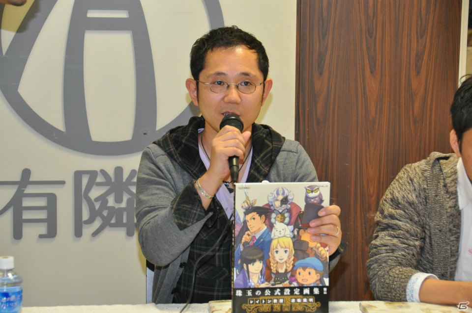 ディレクター「巧 舟」氏とアートディレクター「塗 和也」氏による3DS「レイトン教授VS逆転裁判」設定画集発売記念サイン会レポート＆直筆サイン色紙プレゼント！の画像23