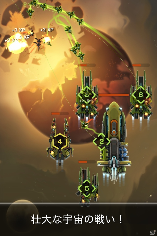 オール女性船員！宇宙系アクション戦略ゲームiOS/Android「ストライクフリート」が配信開始の画像5