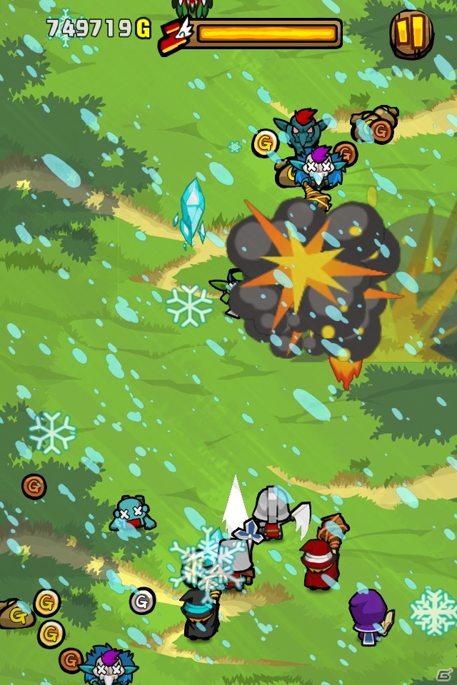 画面をかたむけ駆け抜けろ！iOS向けシューティングRPG「タップDASH!」の配信が開始の画像3