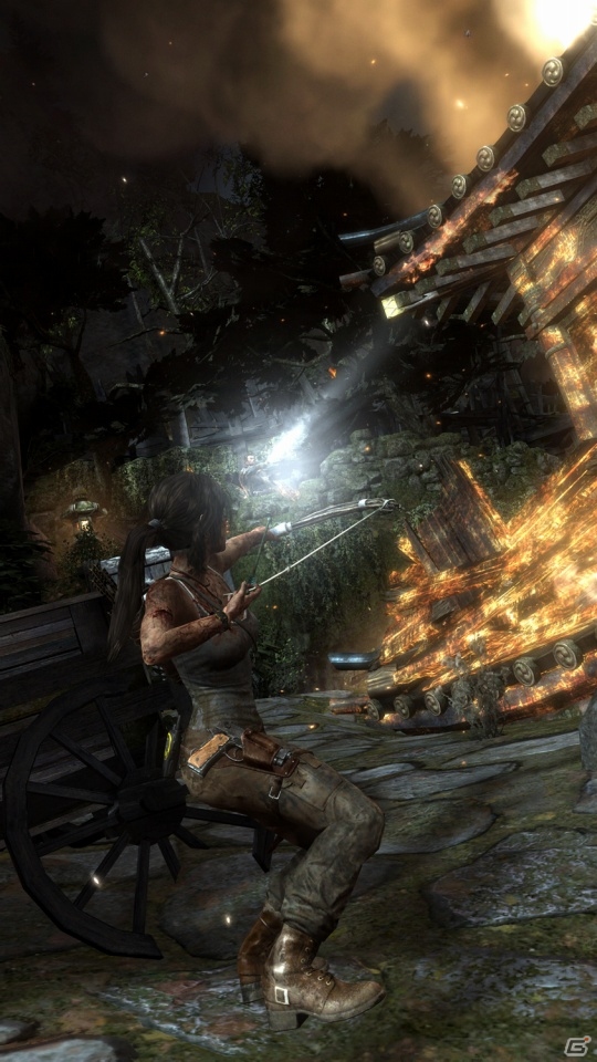 PS3/Xbox 360/PC「TOMB RAIDER」若きララが勇敢な女性に成長していく物語―彼女の感情とシンクロするプレイ感が魅力！開発者プレゼン＆プレイレポートの画像10