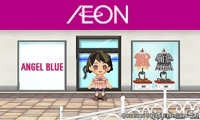 3DS「とんがりボウシと魔法の町」イオン エンジェルブルー洋服売り場で春夏コレクションを手に入れようの画像1