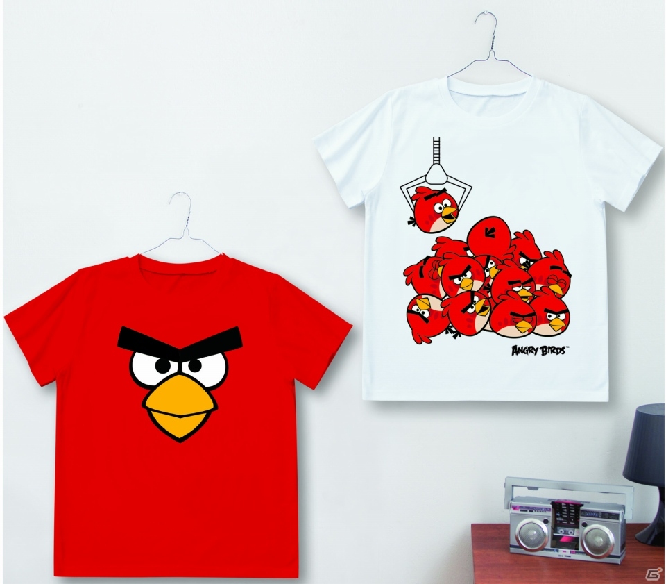 「アングリーバード」のクレーンゲーム景品としてTシャツやプチマスコットが3月上旬に登場の画像1