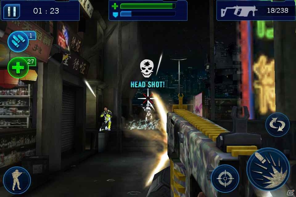スリル満点のシューティングアクション「近未来FPS-トータルリコール」iOS向けに配信開始！の画像3