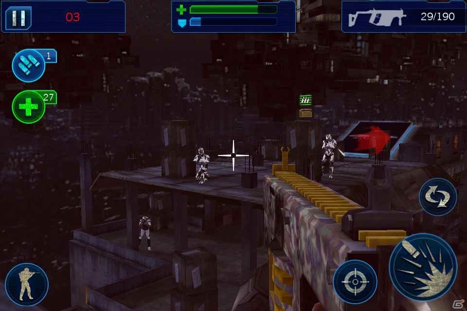 スリル満点のシューティングアクション「近未来FPS-トータルリコール」iOS向けに配信開始！の画像4