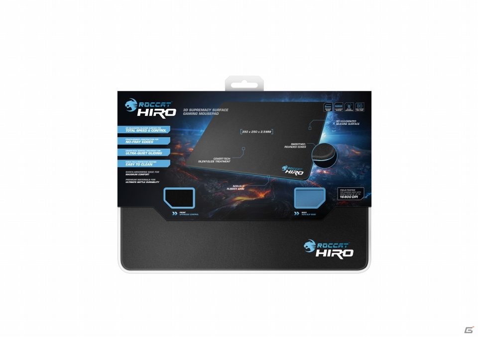 ウォーターレジストゲーミングマウスパッド「Hiro」が3月15日より発売開始の画像1