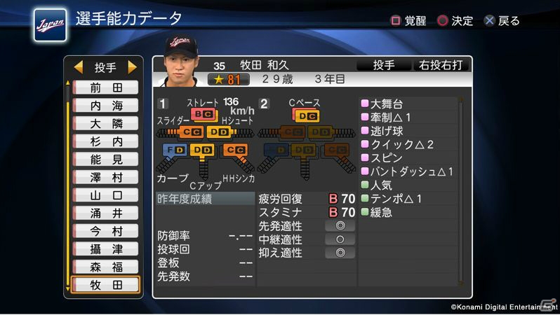 PS3/PS Vita「プロ野球スピリッツ2013」侍JAPANがゲーム内に登場する追加DLCが4月2日に配信決定の画像8