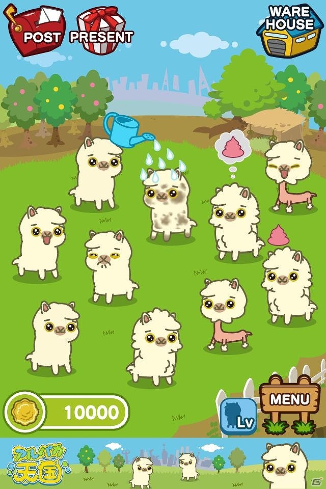 iOS「アルパカ天国」累計1万ダウンロード突破！黄金のリンゴやオリジナル壁紙がもらえる記念キャンペーン開催の画像5