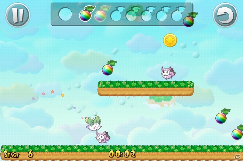 iOS「ふわふわフラッフィ」が配信開始―ふわふわ飛ぶフラッフィを操作するシンプルアクションゲームの画像2