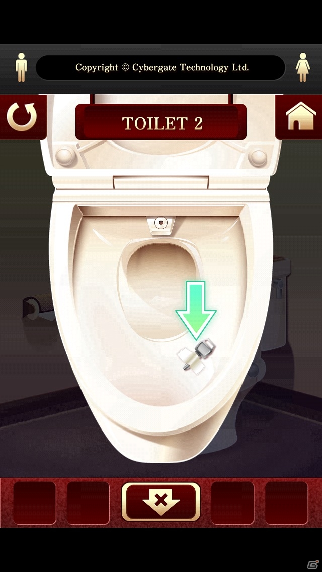 トイレがテーマのステージ制脱出ゲーム！iOS「脱出ゲーム“100 Toilets”」配信開始の画像3