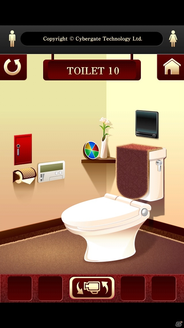 トイレがテーマのステージ制脱出ゲーム！iOS「脱出ゲーム“100 Toilets”」配信開始の画像7