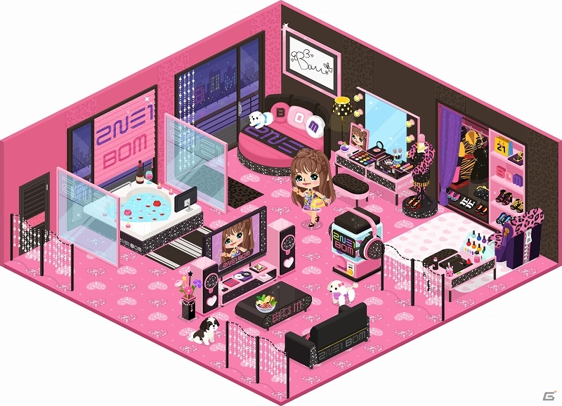 iOS/Android「LINE PLAY」有名人とコラボしたカスタムルーム・限定アイテムの提供を開始！第一弾は浜崎あゆみさん＆2NE1のBOMさんが参加の画像4