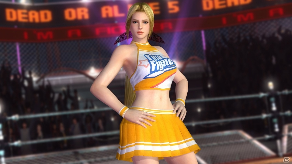 PS Vita「DEAD OR ALIVE 5 PLUS」有料DLCとして女性キャラ6名のチアガールコスチュームとその全セットが期間限定で配信開始の画像1