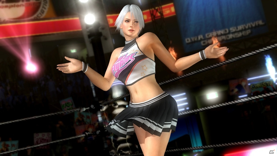PS Vita「DEAD OR ALIVE 5 PLUS」有料DLCとして女性キャラ6名のチアガールコスチュームとその全セットが期間限定で配信開始の画像2