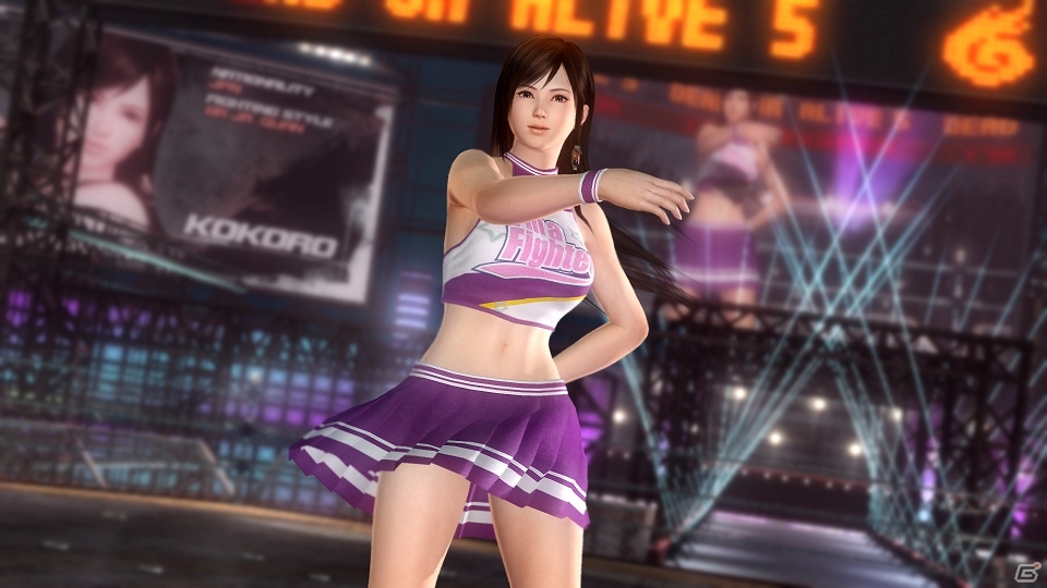 PS Vita「DEAD OR ALIVE 5 PLUS」有料DLCとして女性キャラ6名のチアガールコスチュームとその全セットが期間限定で配信開始の画像3