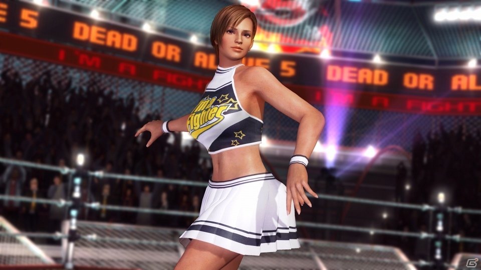 PS Vita「DEAD OR ALIVE 5 PLUS」有料DLCとして女性キャラ6名のチアガールコスチュームとその全セットが期間限定で配信開始の画像5