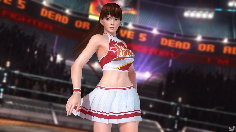 PS Vita「DEAD OR ALIVE 5 PLUS」有料DLCとして女性キャラ6名のチアガールコスチュームとその全セットが期間限定で配信開始の画像6