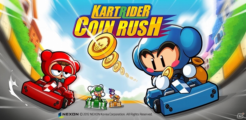 Facebook上の友達とマルチプレイ対戦ができるAndroid「KartRider Coin Rush」が配信開始の画像1