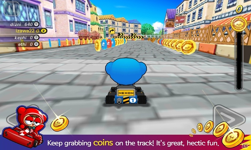 Facebook上の友達とマルチプレイ対戦ができるAndroid「KartRider Coin Rush」が配信開始の画像2