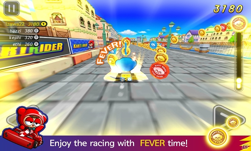 Facebook上の友達とマルチプレイ対戦ができるAndroid「KartRider Coin Rush」が配信開始の画像3