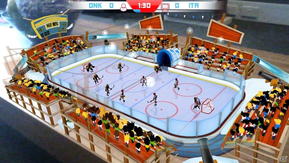 氷上の格闘技「アイスホッケー」がARプレイに登場！PS Vita「Table Play Ice Hockey」5月9日より配信開始の画像1