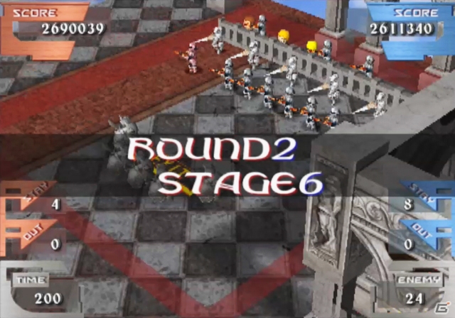 オリジナル版のバランスを再現したアクションシューティング「ゲイングランド」がPlayStation2アーカイブスに登場の画像2