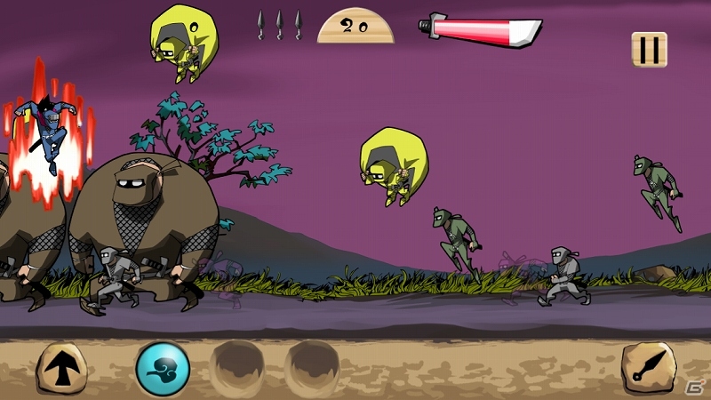 迫りくるバラエティ豊かな敵忍者を撃退するiOS「NINJAMANIA」が配信開始の画像2