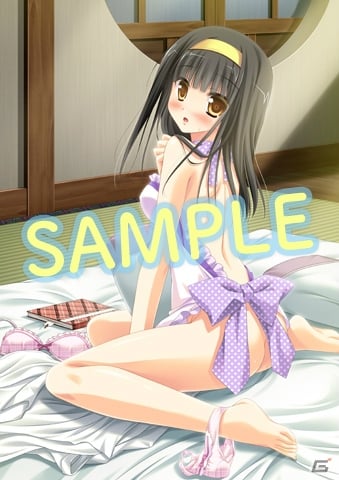 PSP「1/2 summer+」水着、バニーさん、ネコ耳、裸エプロンなど“男の夢”を取り揃えた店舗特典イラストを一挙紹介！の画像5