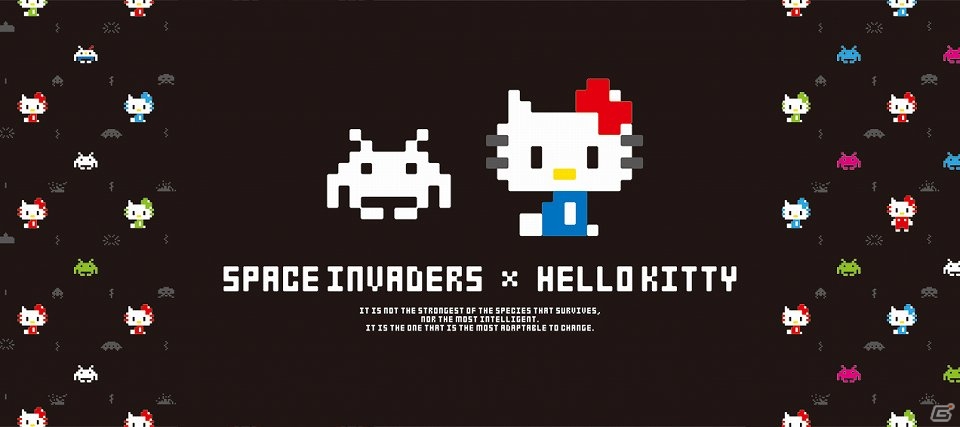「スペースインベーダー」と「ハローキティ」がコラボレーションした「SPACE INVADERS × HELLO KITTY」の商品化が決定の画像1