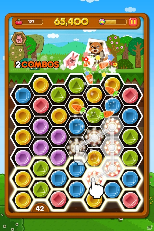 モンスターを一筆書きで倒すアクションパズル「LINE ポコパン」配信開始の画像3