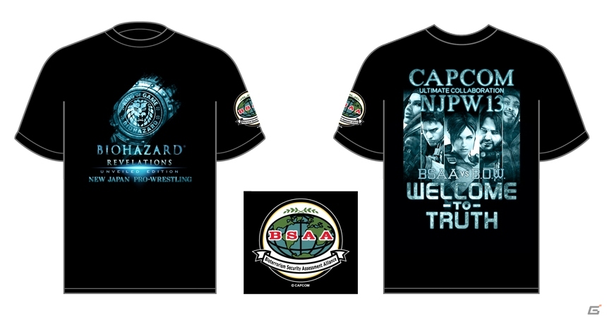 「バイオハザード リベレーションズ アンベールド エディション」新日本プロレスとのコラボレーションTシャツが本日発売の画像3