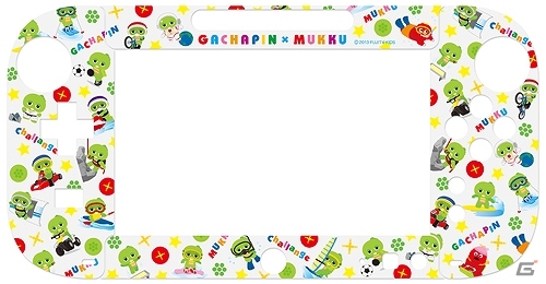 ガチャピン＆ムックでデコレーションしよう！Wii U GamePad用「ガチャピン×ムック 保護シートセット」が6月4日に発売の画像2