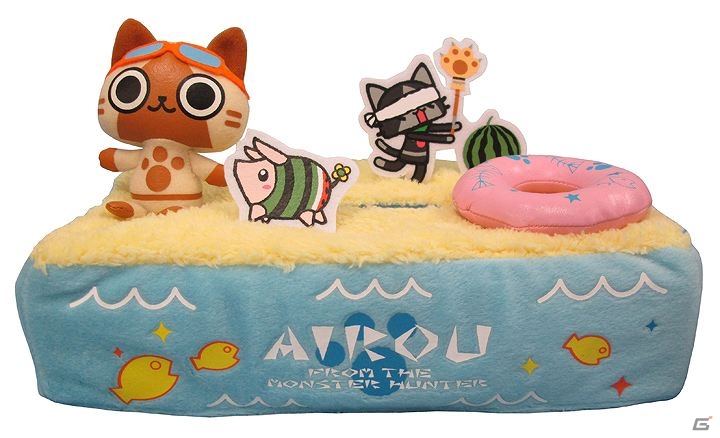 夏デザインで大きいぬいぐるみが登場！アミューズメント専用の「アイルー」グッズ情報を公開の画像3