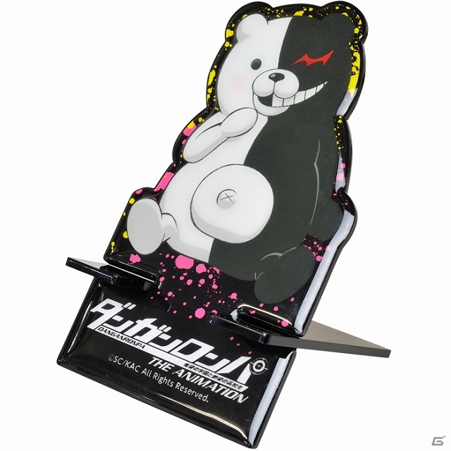 「ダンガンロンパ」のモノクマの形にカットされたスマートフォンスタンドが登場―本日より予約受付を開始の画像2