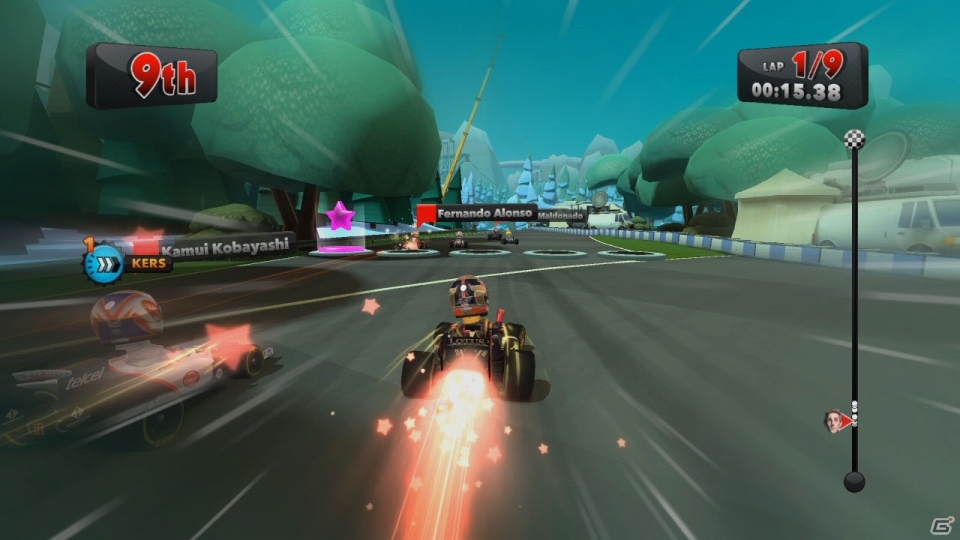 Wii U「F1 RACE STARS POWERED UP EDITION」初のプロモーション映像やGame Padで確認できるマップ画面が公開の画像1