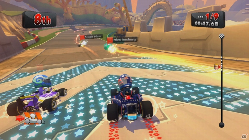 Wii U「F1 RACE STARS POWERED UP EDITION」初のプロモーション映像やGame Padで確認できるマップ画面が公開の画像3