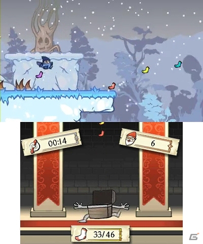 パンツで空を飛んでクツシタを集めていく難易度ゲキヤバゲーム！3DS「ゲキヤバランナー」本日より配信開始の画像5