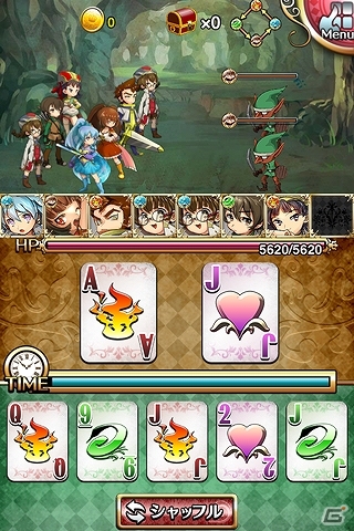 トランプゲーム「スピード」を採用したスピーディーなバトルシステムが魅力のiOS「アルカナの騎士」サービス開始の画像2