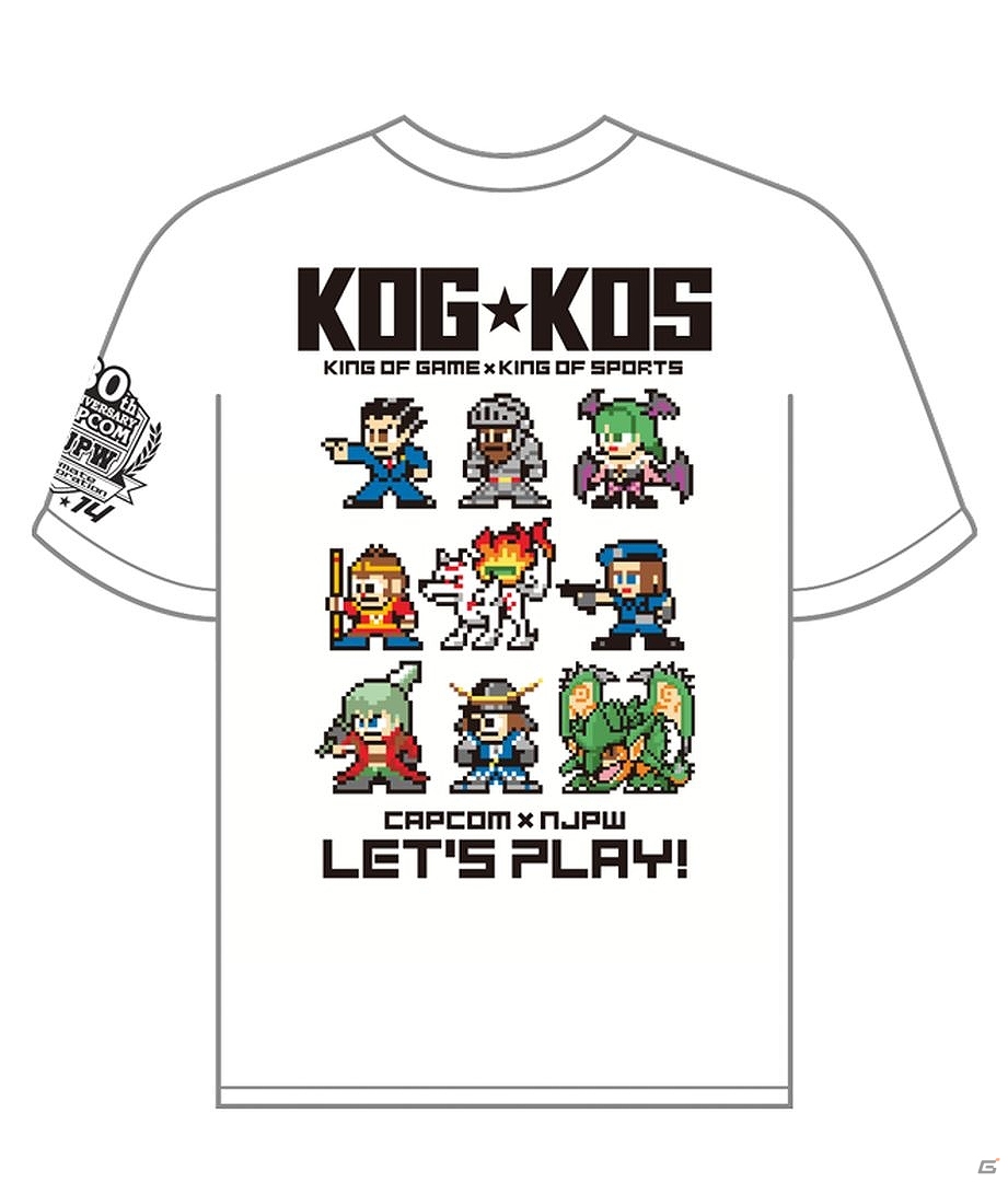 カプコン30周年を記念した新日本プロレスとのコラボTシャツが本日発売の画像1