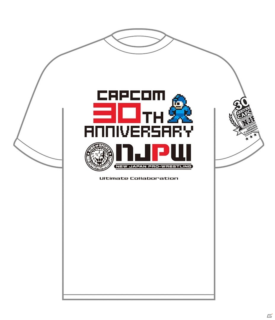 カプコン30周年を記念した新日本プロレスとのコラボTシャツが本日発売の画像2