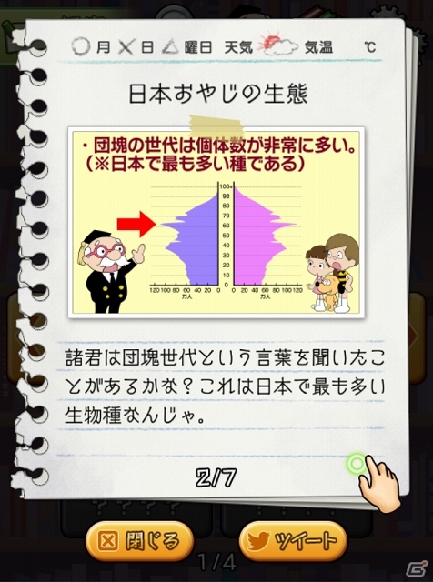 ポケットに中年おやじを忍ばせる優越感！iOS/Android「おやじ観察キット」が配信開始の画像13