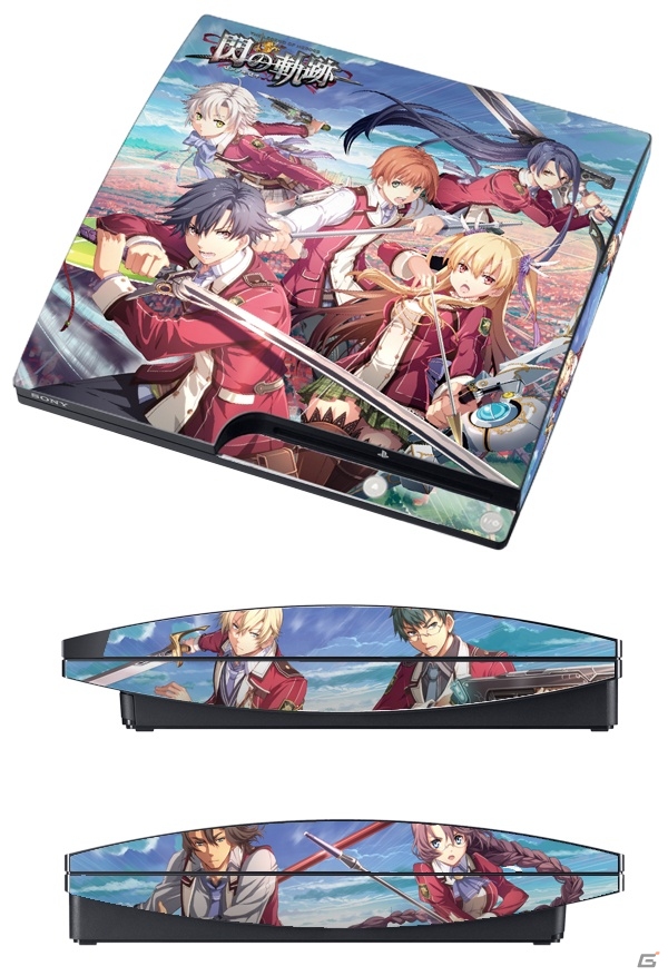 「英雄伝説 閃の軌跡」のデザインをあしらったPS3用スキンシール＆PS Vita用スクリーン保護シートがデザエッグより9月下旬に発売の画像2