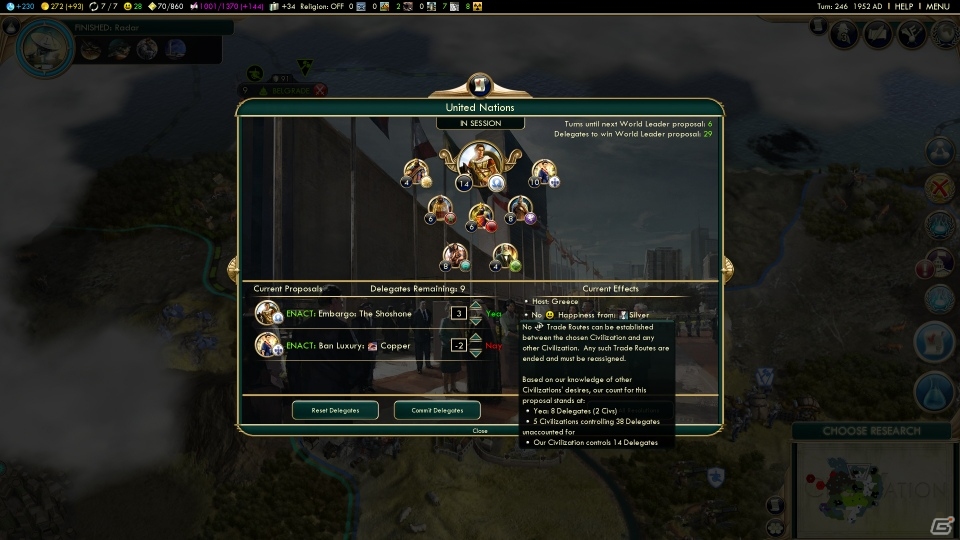 貿易・文化・外交などを強化するPC「Sid Meier’s Civilization V」の拡張パック第2弾「Brave New World」が発売中の画像11