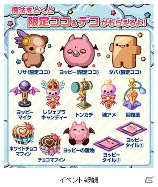 いたずらヨッピーが大逃走！Mobage「ぷちココ 光とたまごと聖なる樹」と「大召喚!!マジゲート」のコラボイベントがスタートの画像4